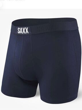 SAXX Men's Vibe Super soft Boxer Brief - Navy Blue
